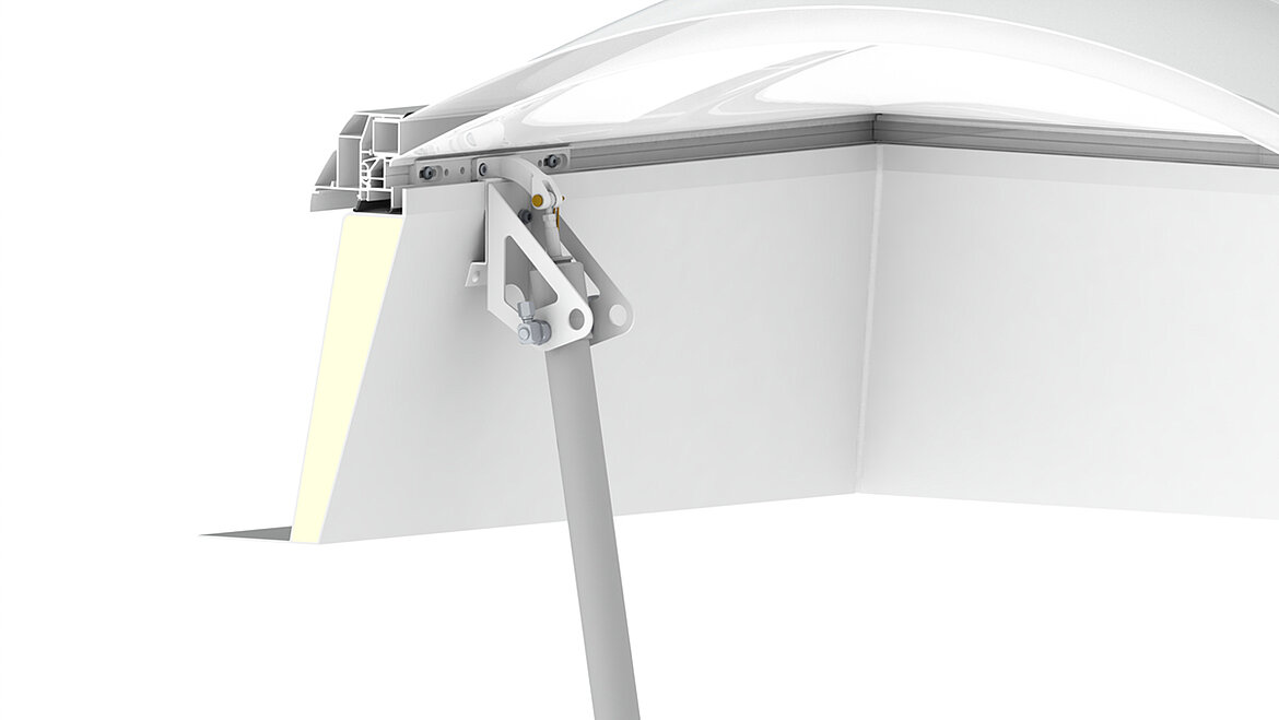 Pneumatikzylinder LAMILUX Lichtkuppel F100 W Pneumatikzylinder