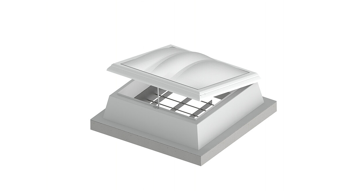Einbruchschutzgitter LAMILUX Lichtkuppel F100 W Einbruchschutzgitter
