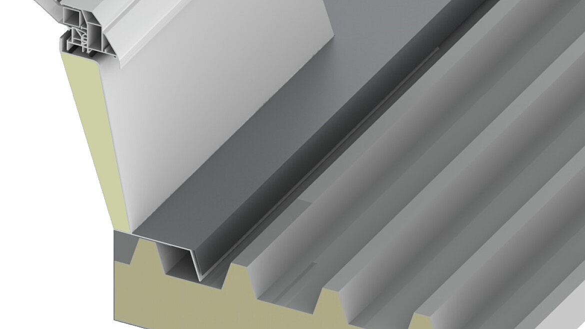 LAMILUX Abgekanteter Fußflansch LAMILUX Lichtkuppel F100 W gekanteter Fußflansch