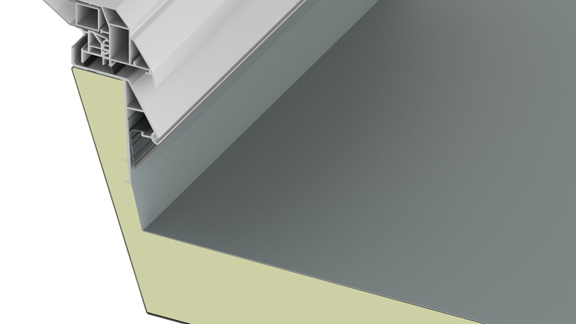 LAMILUX Aufsatzkranz aus Stahlblech LAMILUX Lichtkuppel F100 W Aufsatzkranz