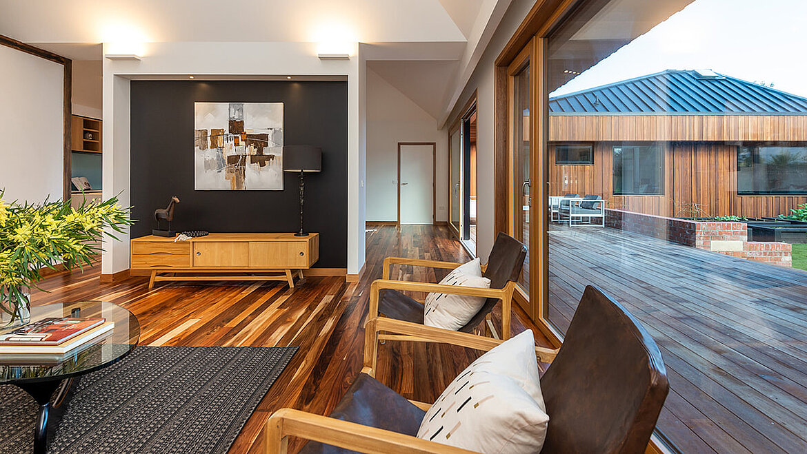 Wohngebäude mit LAMILUX Flachdach Fenster FE Passivhaus in Neuseeland