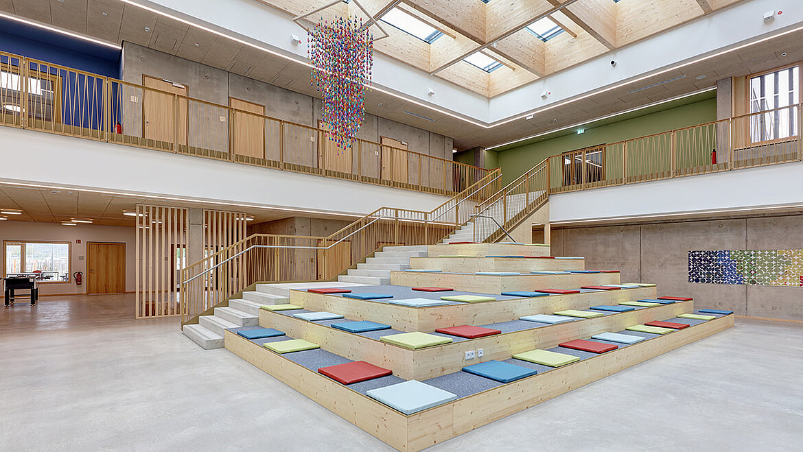 Innenansicht eines Kindergartens