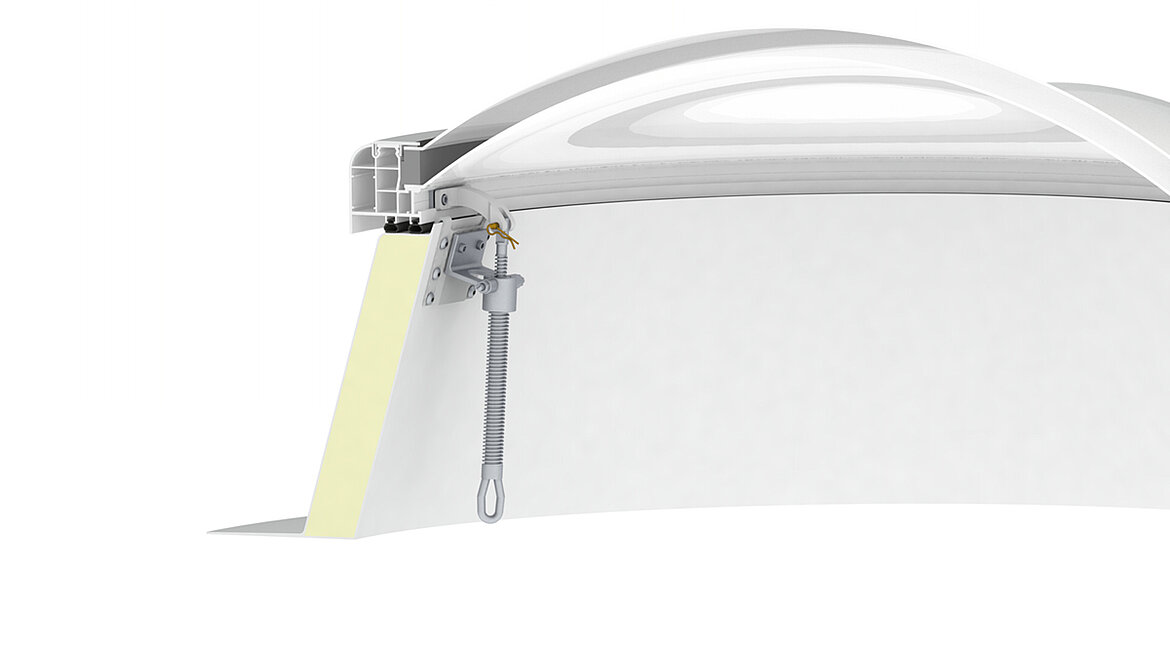 LAMILUX Lichtkuppel F100 rund Handspindel