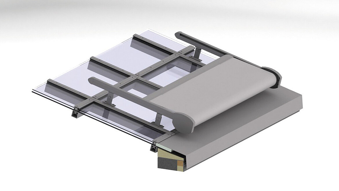 Glasdach Sonnenschutz