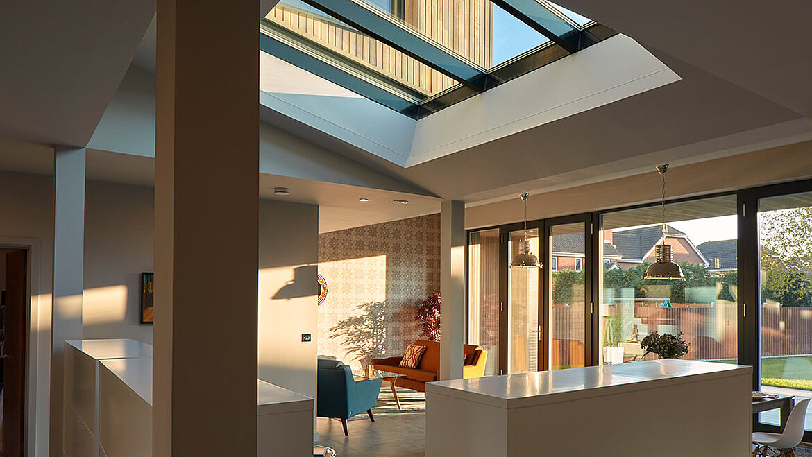 Potton Show Home mit LAMILUX Glasdach PR60