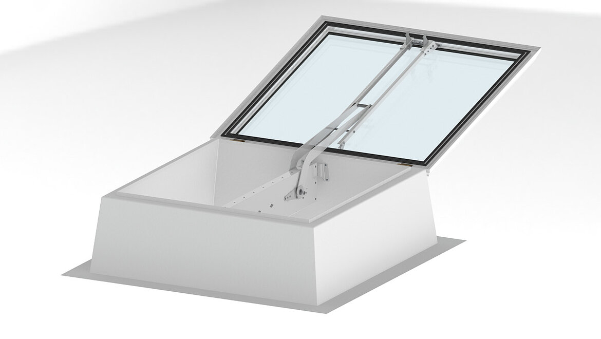LAMILUX Flachdach Fenster F100, RWA-Stellung