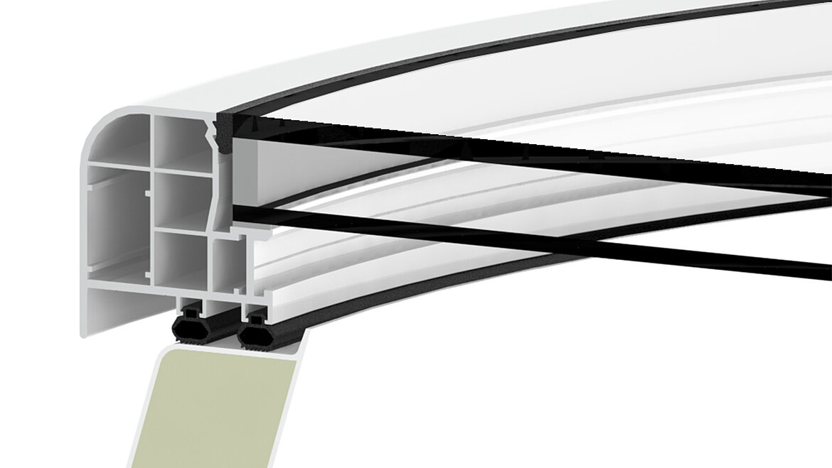LAMILUX Flachdach Fenster F100 rund Wärmedämmverglasung (MHF) 2-fach