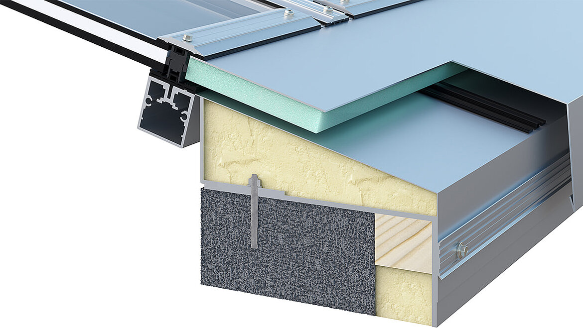 Montage auf Betonaufkantung Montage auf Betonaufkantung