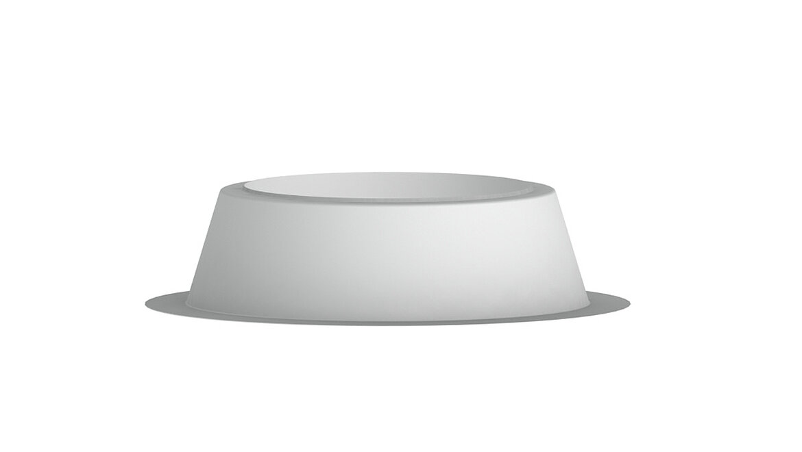 Flachdach Fenster rund Aufsatzkranz