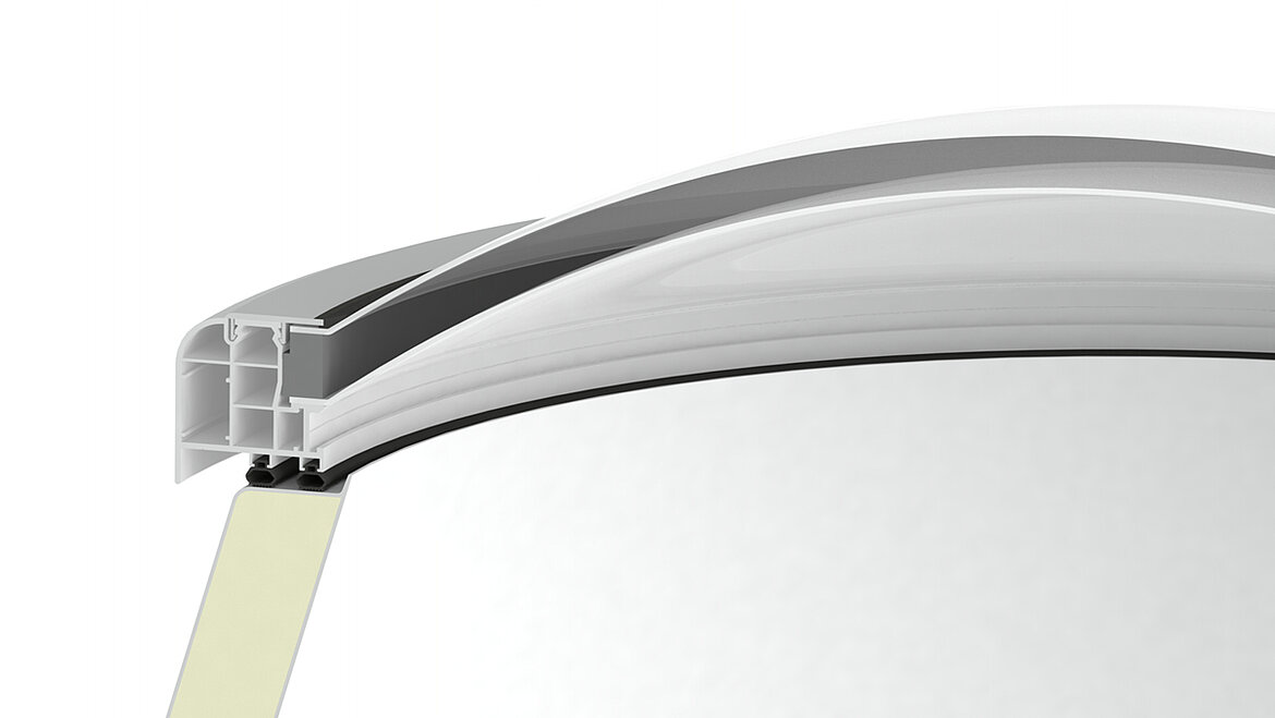 LAMILUX Lichtkuppel F100 rund Verglasung