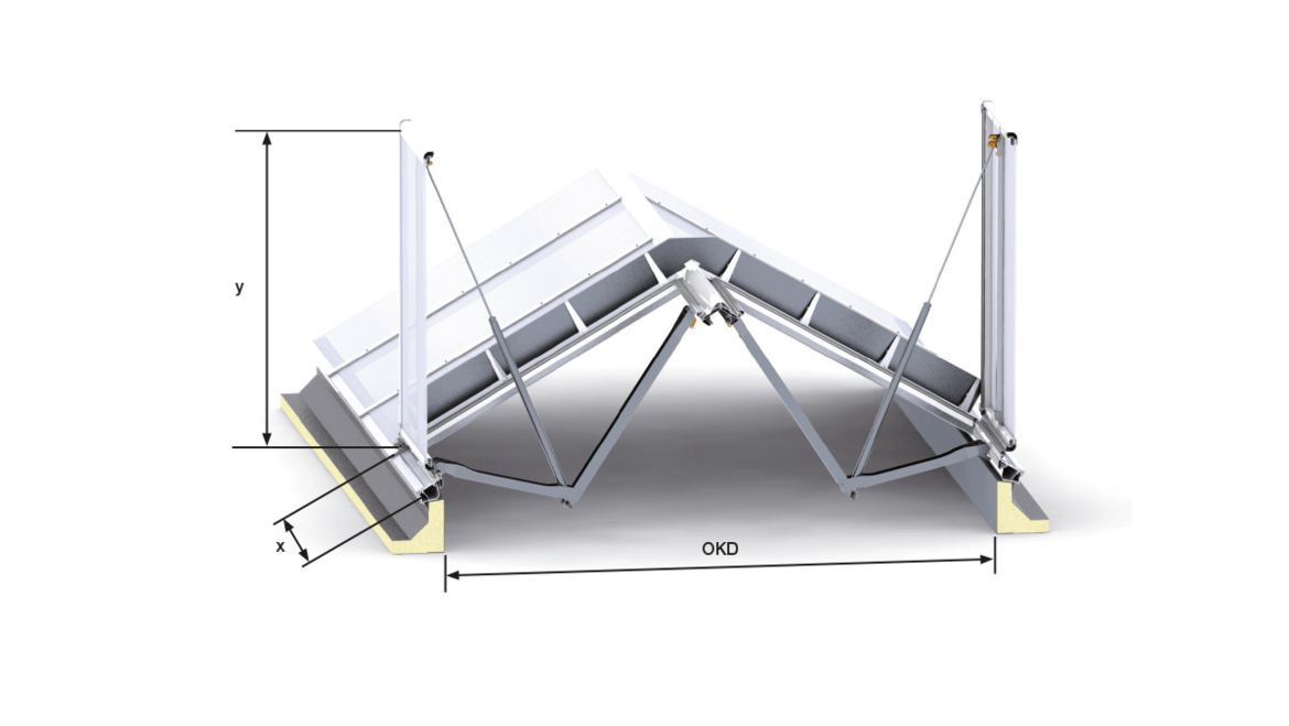 Bemaßung Rauchlift Lichtband S​