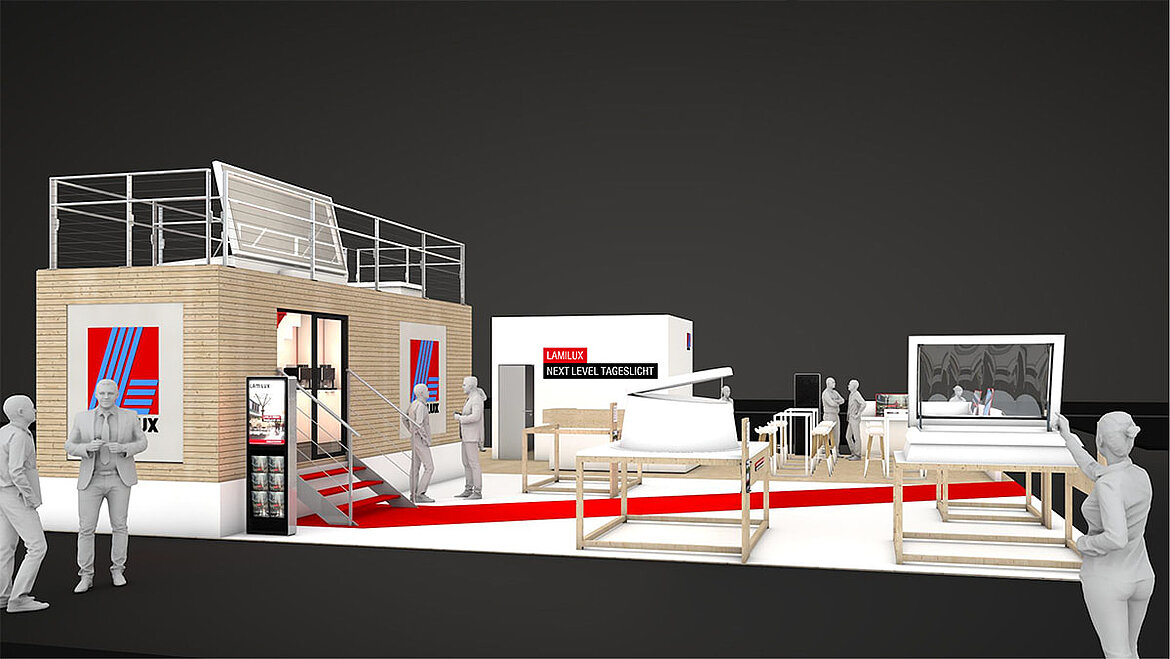 LAMILUX Messestand Dach und Holz 2022