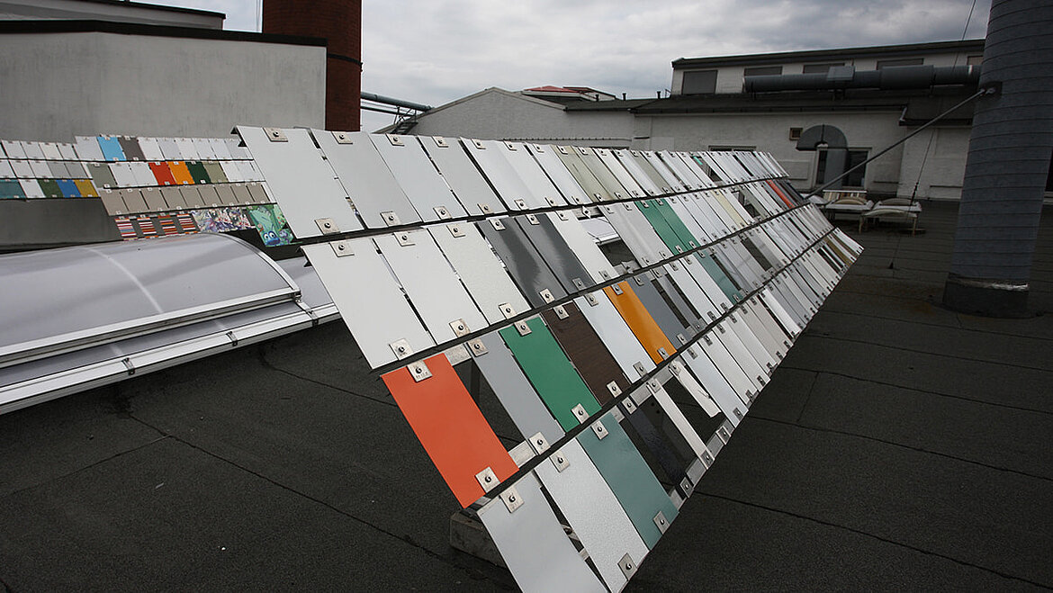 Test von GFK unter Freibewitterung | insights by LAMILUX Freibewitterung GFK-Platten | insights by LAMILUX