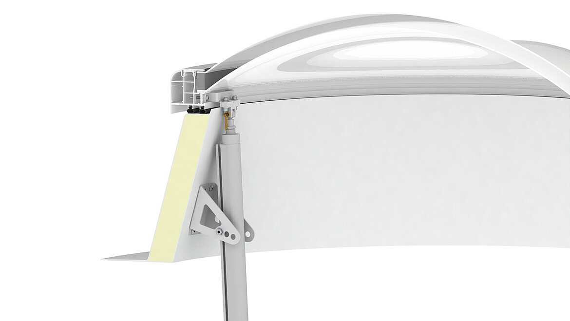 LAMILUX Lichtkuppel F100 rund Elektromotor