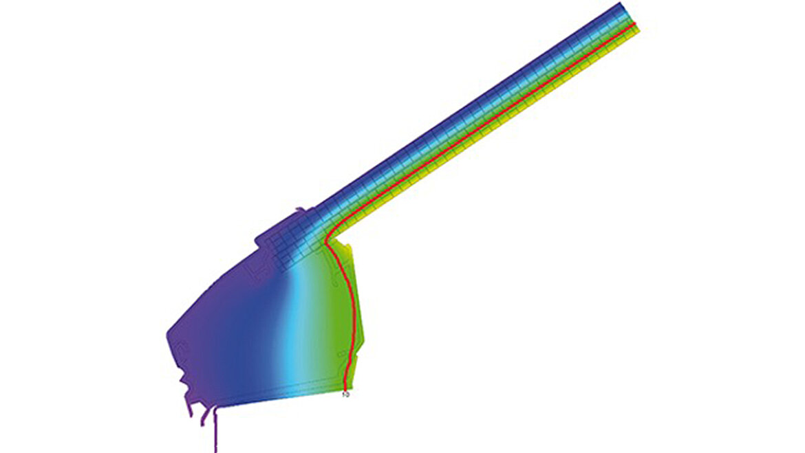 Isothermenverlauf am Beispiel LAMILUX Lichtband B