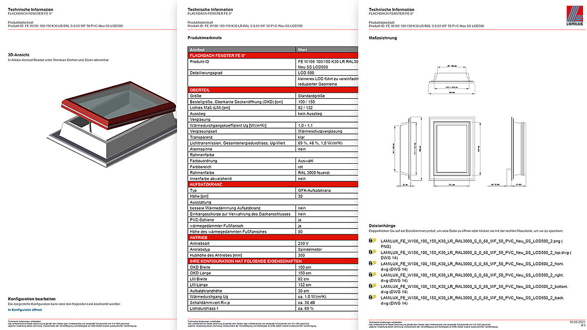 Downloadcenter im LAMILUX BIM- und Produktkonfigurator Create and download LAMILUX daylight systems using the product configurator | insights by LAMILUX