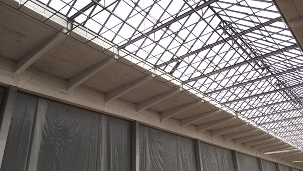 Sanierung der Ofenhalle in Selb zum modernen Outlet Center - vorher