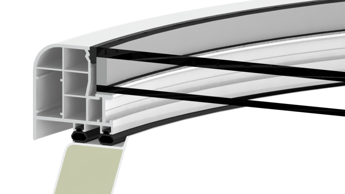 Flachdach Fenster Kunststoff rund LAMILUX