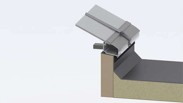 Montage auf Holzleimbinder