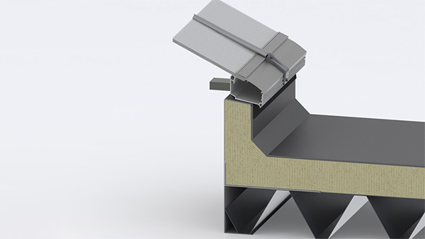 Montage auf Stahlblechzarge