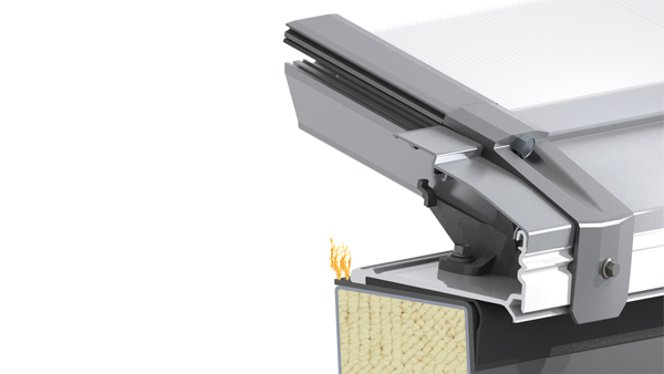 LAMILUX Lichtband B Konstruktionsdetails LDS im Profil