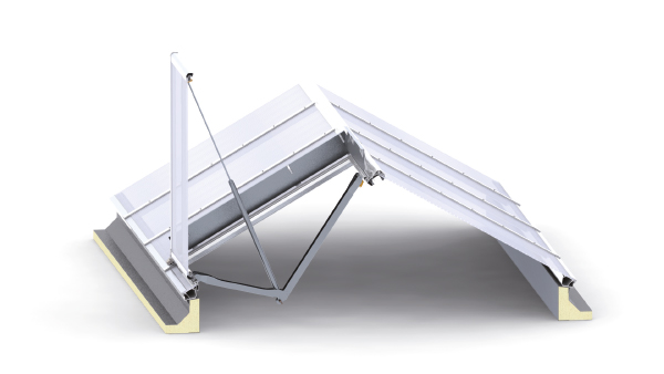 Rauchlift Lichtband S​ Einzelklappe