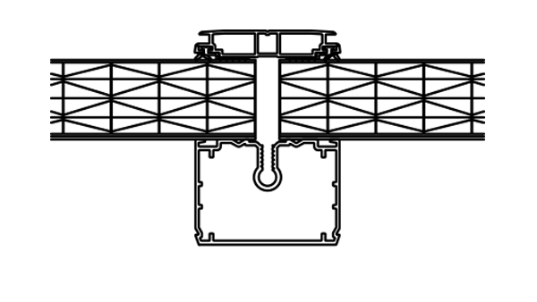 LAMILUX Lichtband S Verglasung PC 32-5 fach + GFUP 