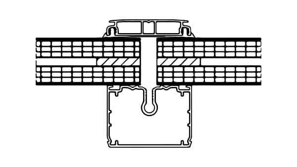 LAMILUX Lichtband S Verglasung  Composite 32 mm GFUP cavity resist