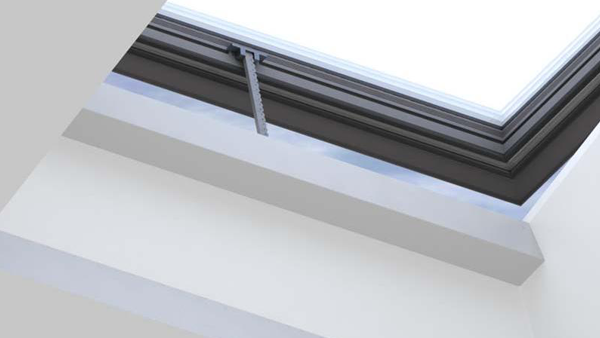 Flachdach Fenster Kettenschubantrieb