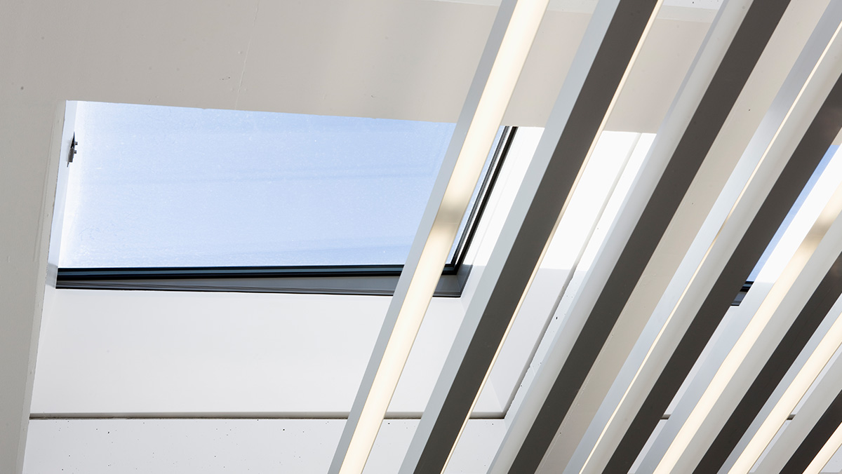 LAMILUX Flachdach Fenster FE in der Tiefgarage auf "Bagers Plats" in Malmö