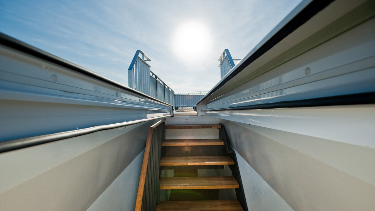 LAMILUX Flachdach Fenster FE in einer Dachgeschosswohnung in Berlin