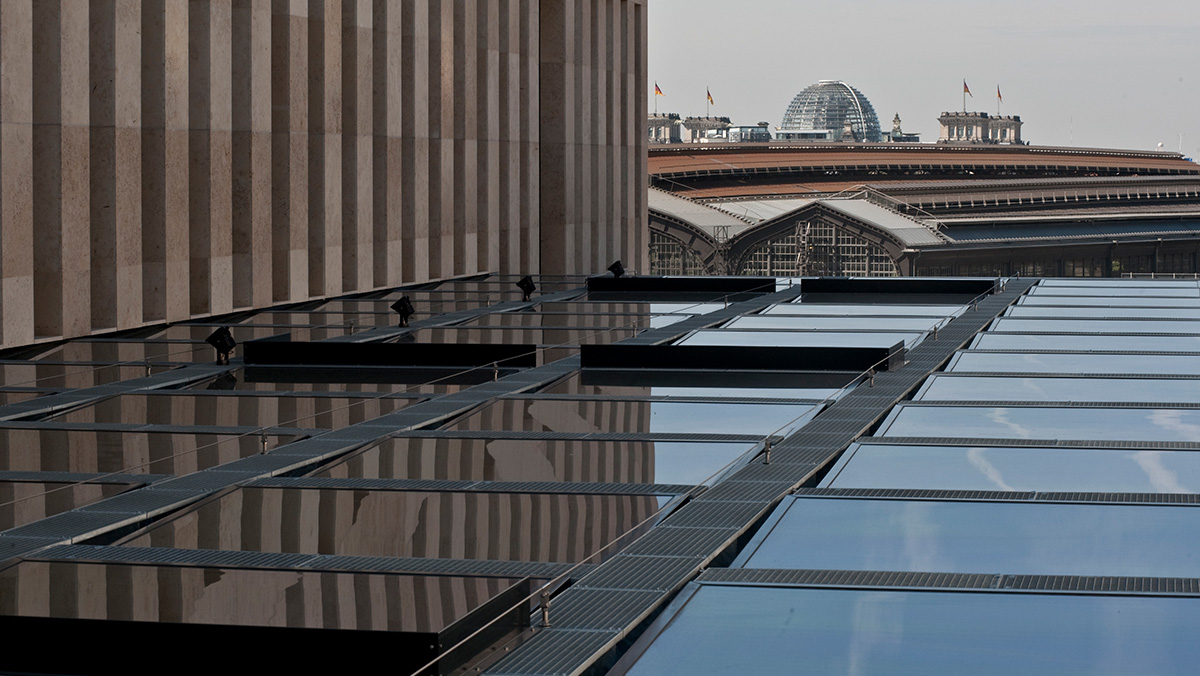 LAMILUX Flachdach Fenster FE in der Bibliothek der Humboldt-Universität in Berlin 