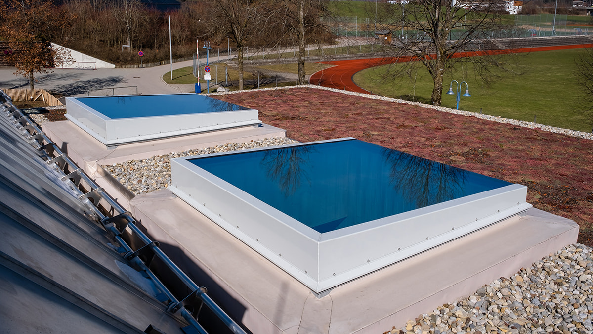 Flachdach Fenster FE 3° in einer Kinderkrippe | LAMILUX