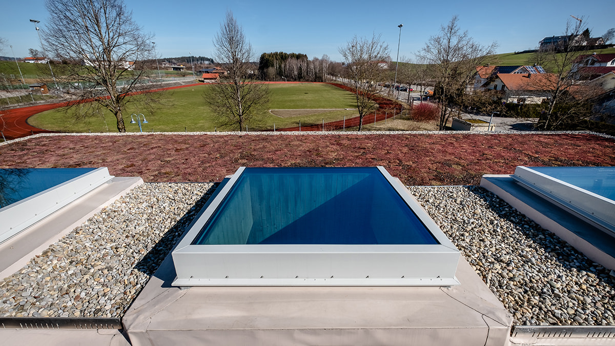 Flachdach Fenster FE 3° in einer Kinderkrippe | LAMILUX