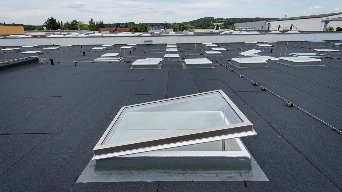 LAMILUX Flachdachfenster in der Caritas-Werkstatt in Hagen