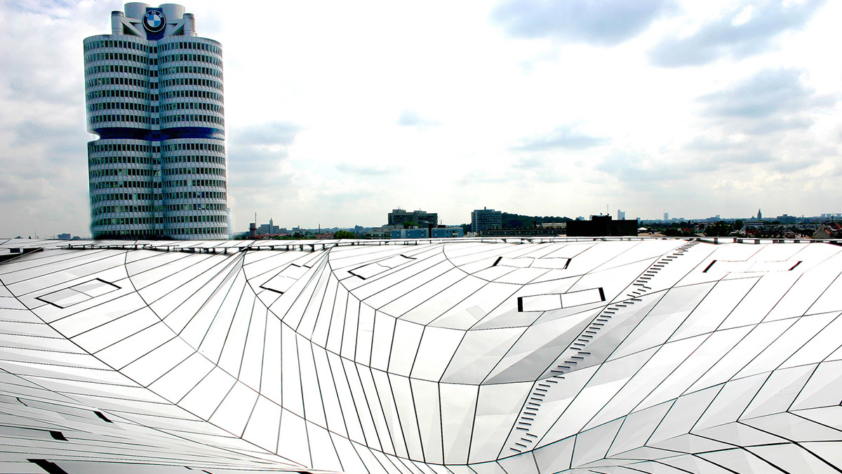 LAMILUX Glasdach PR60 im BMW - Hochhaus Vierzylinder in München