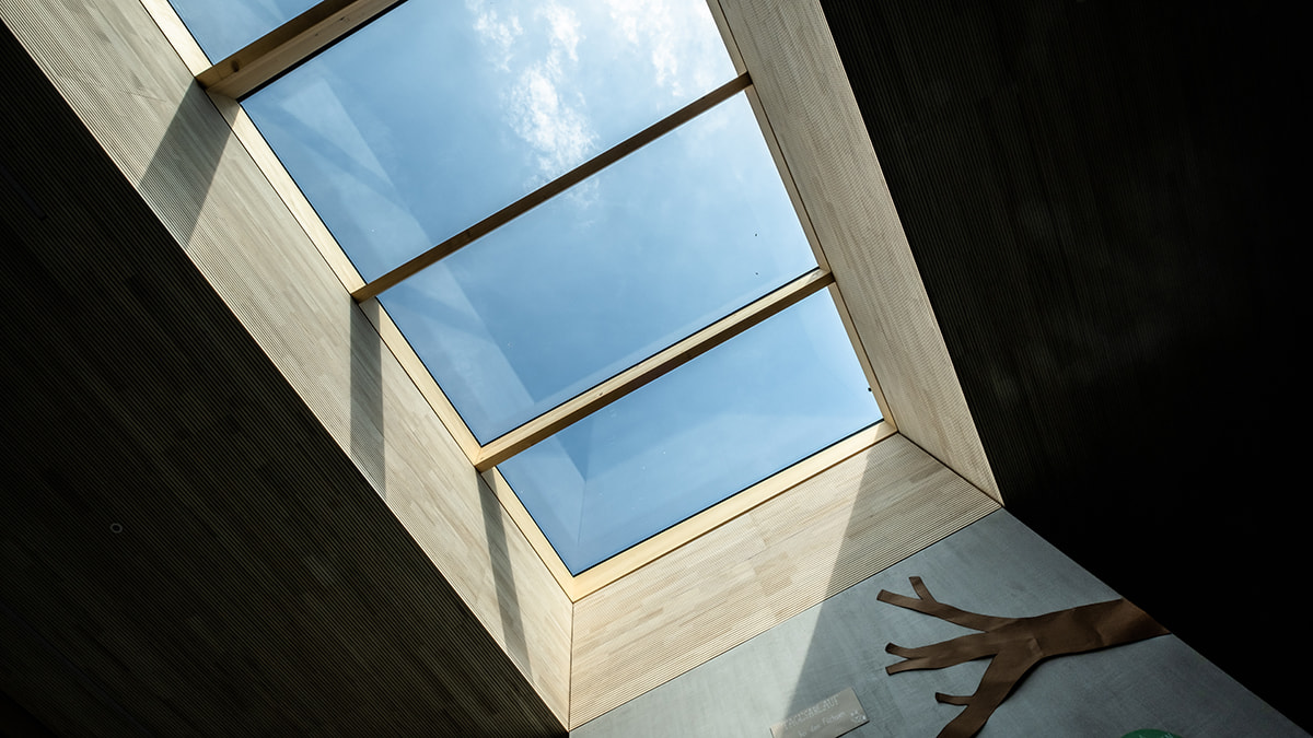 LAMILUX Glasdach PR60 ermöglicht den Blick nach draußen