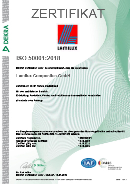 Zertifizierung nach ISO 50001, Energiemanagementsystem