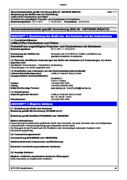 SDB gemäß Verordnung (EG) Nr. 1907/2006 (REACH)