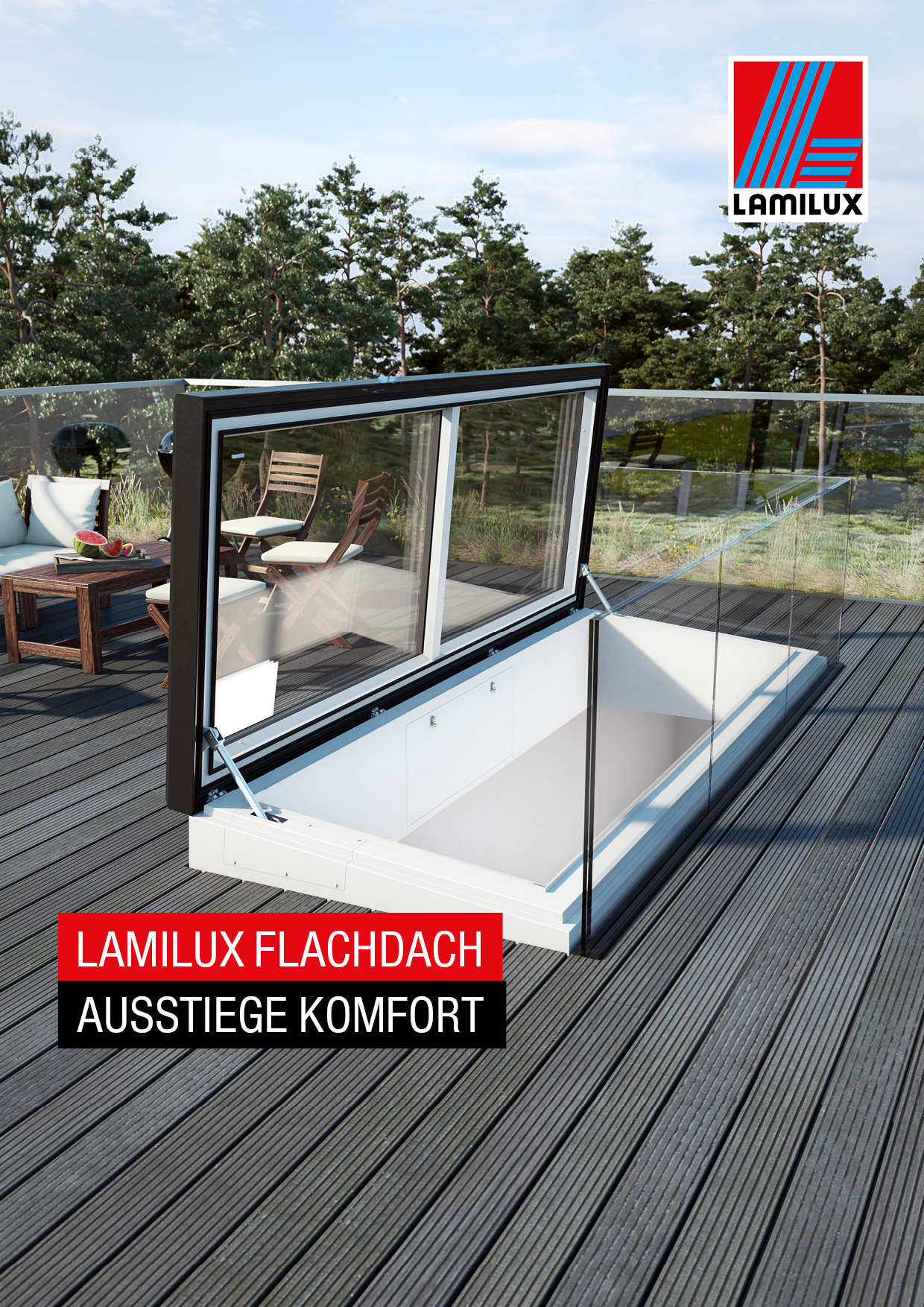 Flachdach Ausstieg Komfort