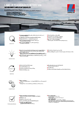 Mehrwert Flachdach Fenster F100